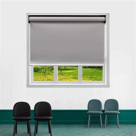 About this item 【100% Blackout Roller Blind】The Kinaron blinds for windows is made of thick but soft fabric material with a special silver-gray coating that reduces heat, blocks 100% of sunlight and UV rays, creating a comfortable sleeping environment and providing complete privacy for your room.
